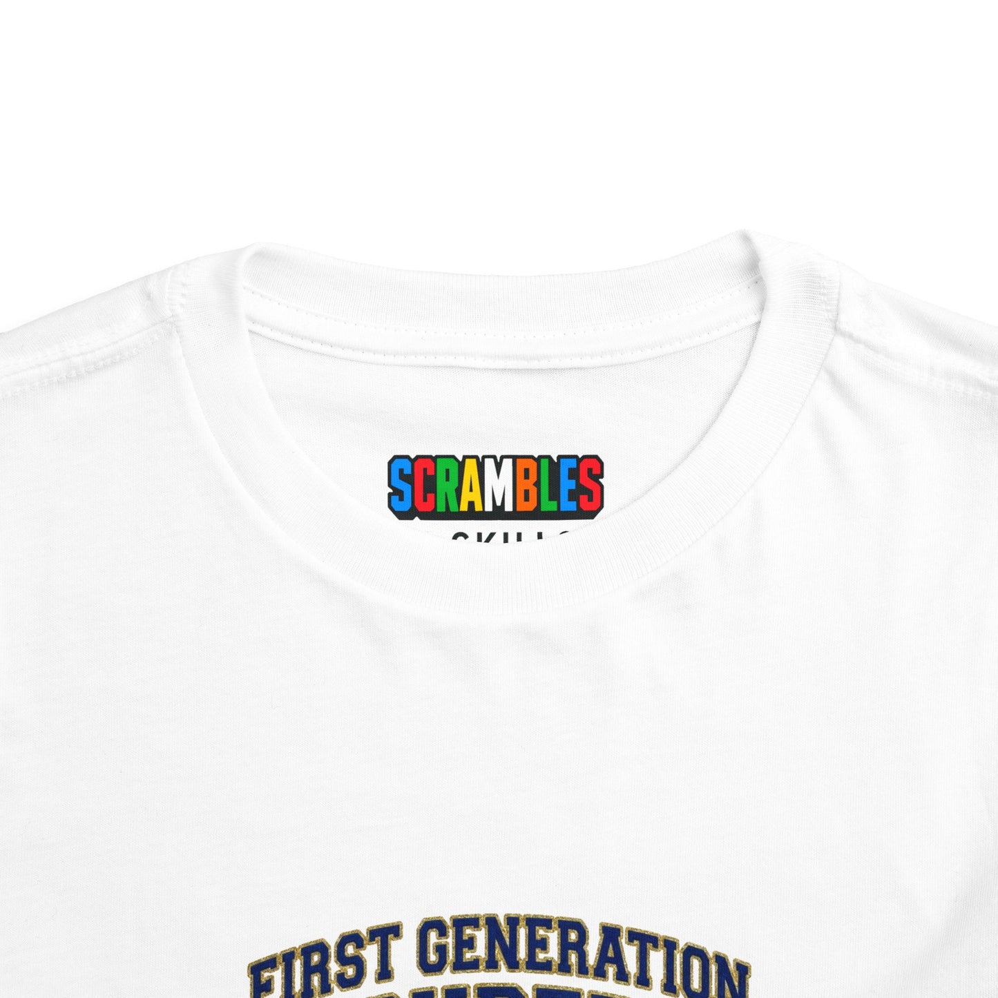 First Generation Cuber Rubiks Cube Art Toddler Short Sleeve T-Shirt