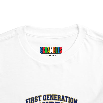 First Generation Cuber Rubiks Cube Art Toddler Short Sleeve T-Shirt