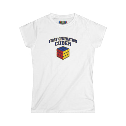 ⚡ Express - First Generation Cuber Rubiks Cube Art Women's Softstyle T-Shirt