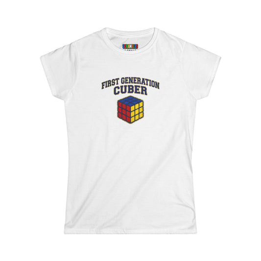 ⚡ Express - First Generation Cuber Rubiks Cube Art Women's Softstyle T-Shirt
