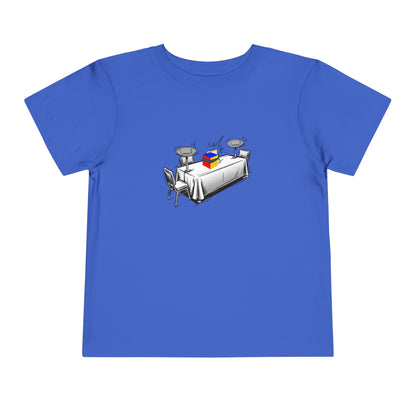 3x3 Blind Comp Day - Rubik's Cube Art  Toddler Short Sleeve T-Shirt