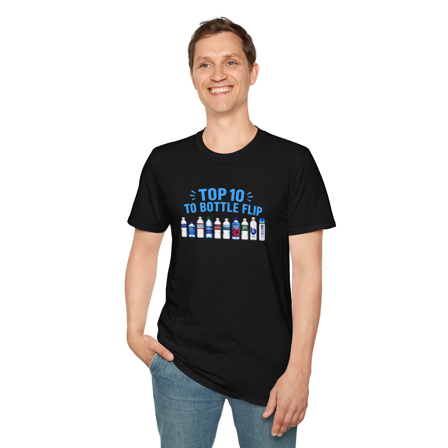 Top 10 to Bottle Flip  Unisex Graphic Softstyle T-Shirt
