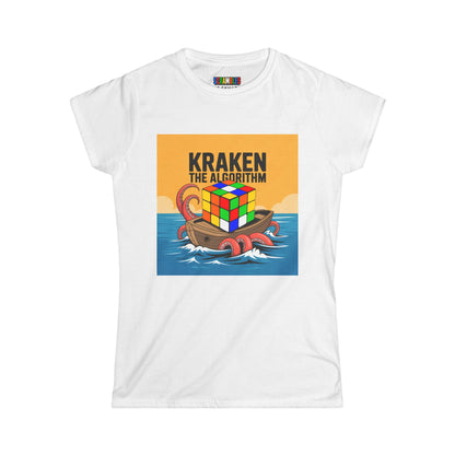Kraken The Algorithim - Rubiks Cube Women's Softstyle T-Shirt