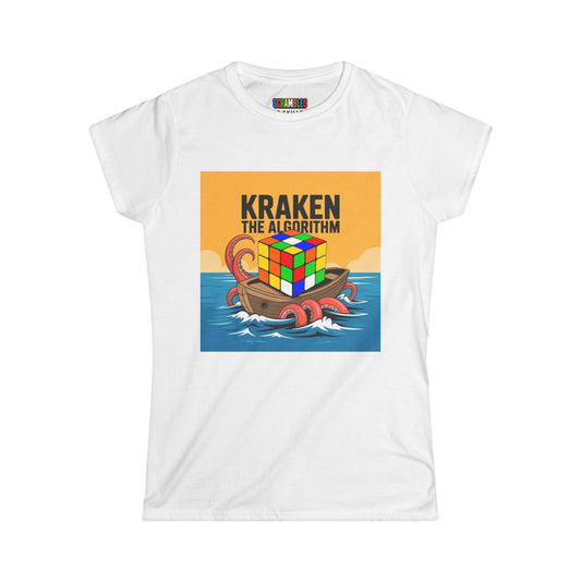 Kraken The Algorithim - Rubiks Cube Women's Softstyle T-Shirt