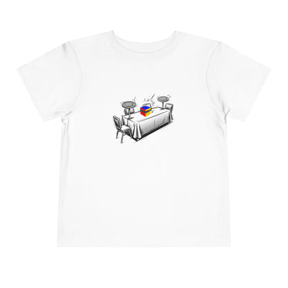 4x4 Blind Comp Day  - Rubik's Cube Art Toddler Short Sleeve T-Shirt