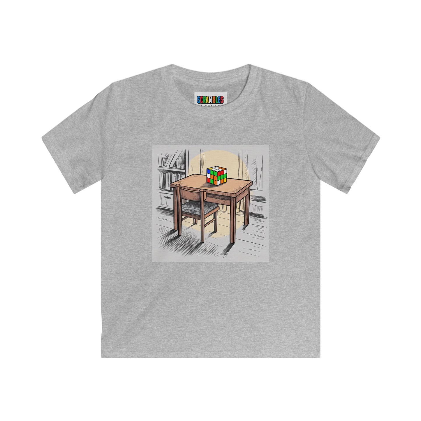 Late Night  - Rubik's Cube Art Kids Softstyle Tee