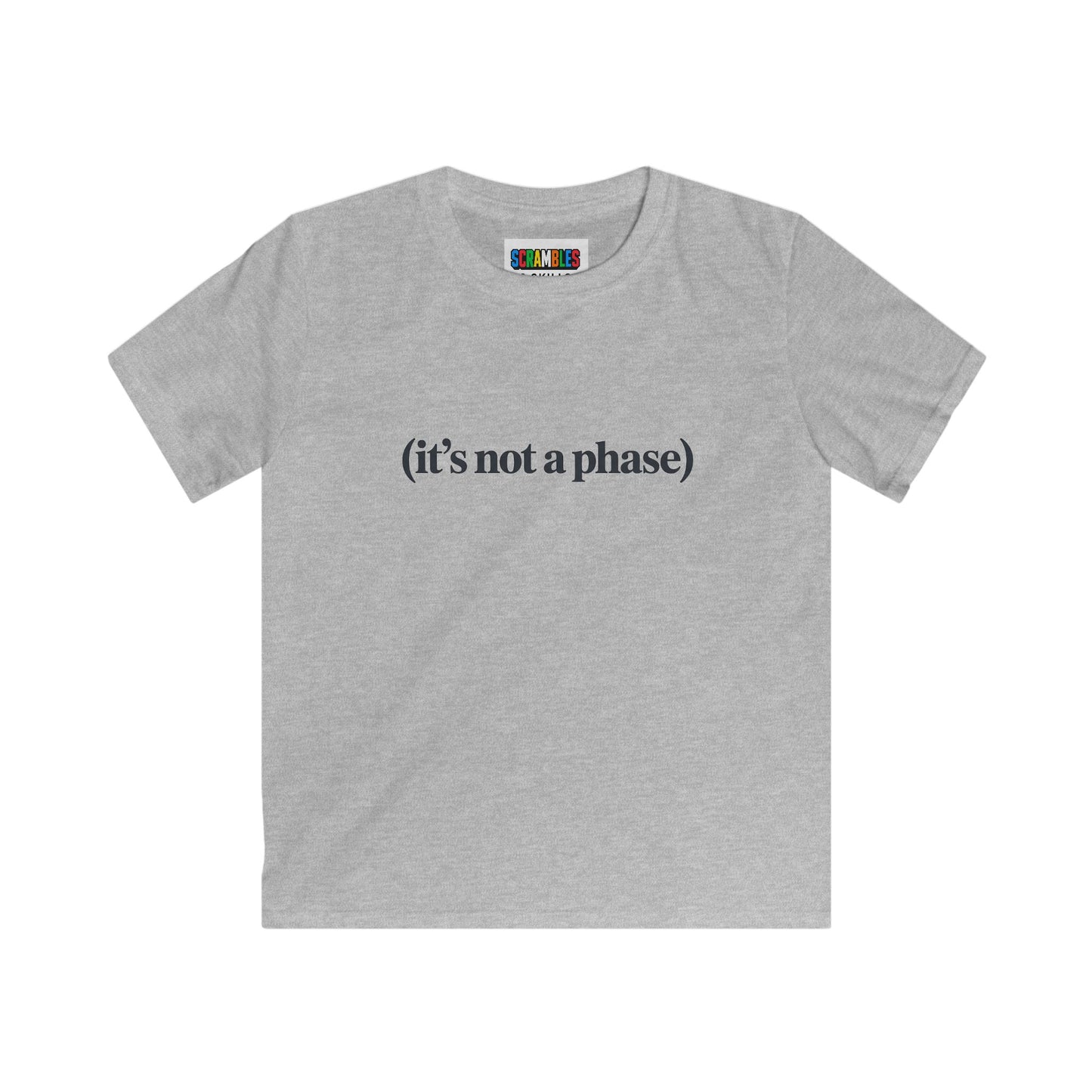 Not a Phase - Rubik's Cube Art  Kids Softstyle Tee